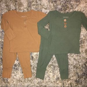 Posh peanut ribbed sets